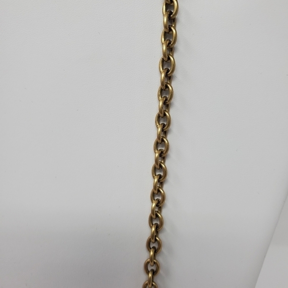 J. CREW CRYSTAL KITE NECKLACE FAUX TORTOISE SHELL PEAR SHAPE RHINESTONE JEWELRY - Picture 5 of 11